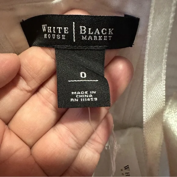 NWT White House Black Market halter top in white and black stripes size 0 - Picture 6 of 9